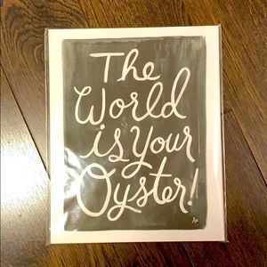 Rifle Paper Co. Art Print “World is your Oyster”